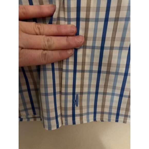 Johnnie O Prep Performance Button Down Shirt Mens Large Plaid Long Sleeve - Picture 5 of 7